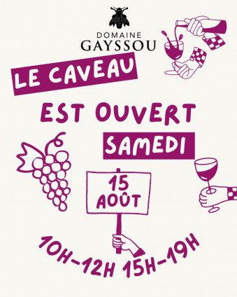 OUVERTURE LE 15 AOÛT